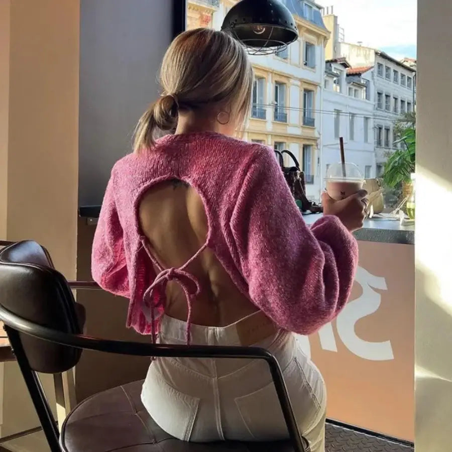 Backless Sweater - S