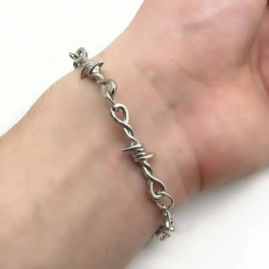 Barbed Wire Bracelet - Silver