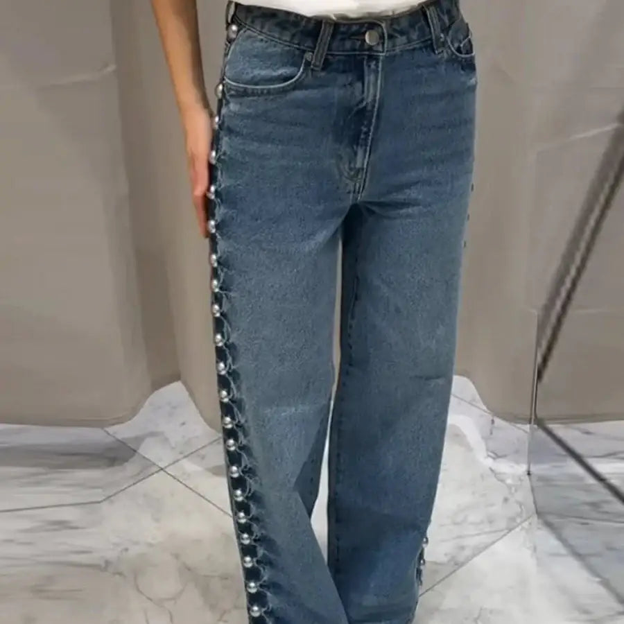 Beaded Jeans