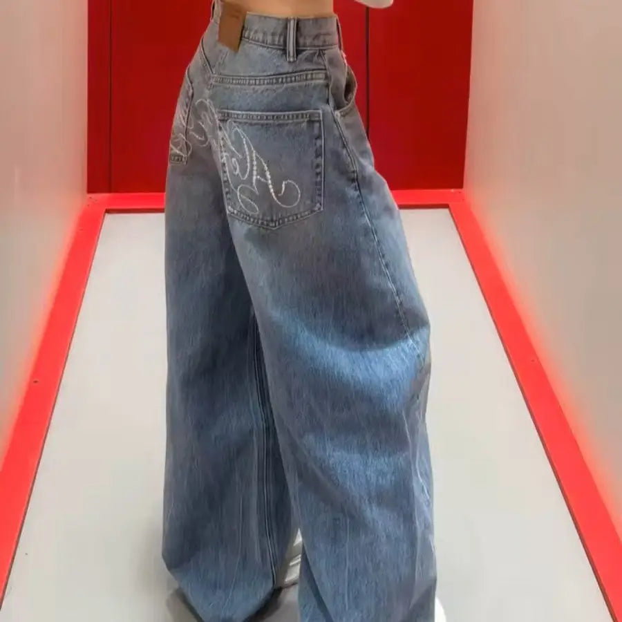 Beads Writing Jeans