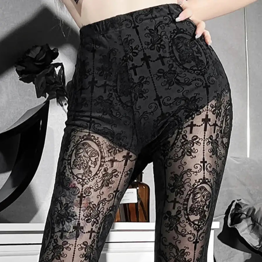 Black Lace Pants