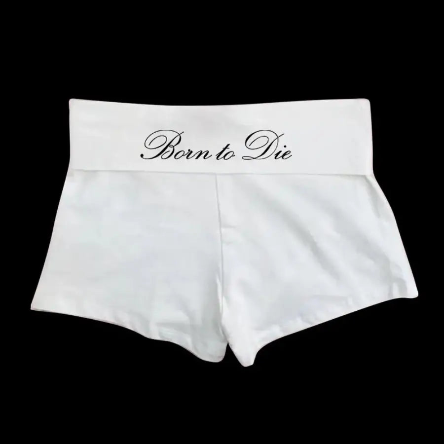 Born To DIe Shorts - S / White