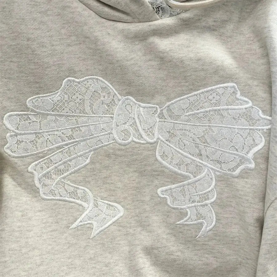 Bow Lace Hoodie