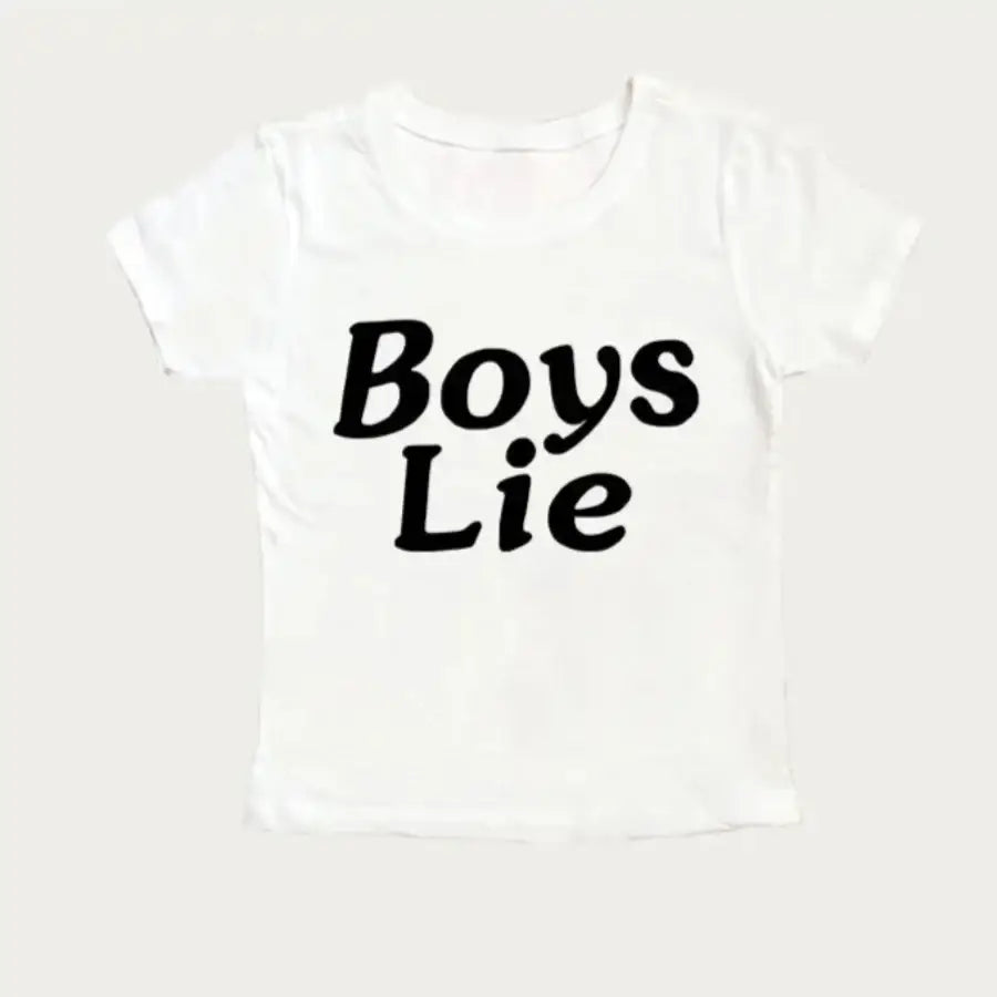 Boys Lie Shirt White / S
