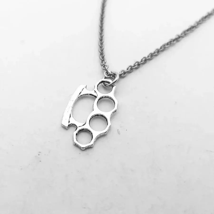 Brass Knuckles Necklace