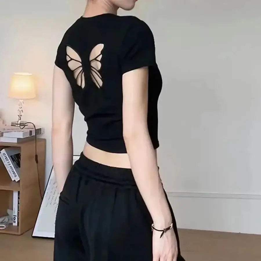 Butterfly Cut Out Shirt