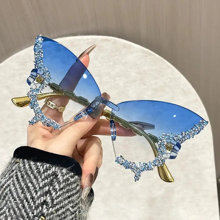Butterfly Glasses Blue