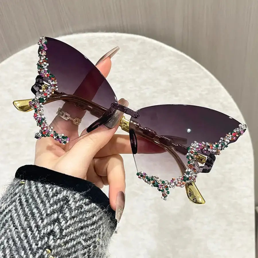 Butterfly Glasses Purple