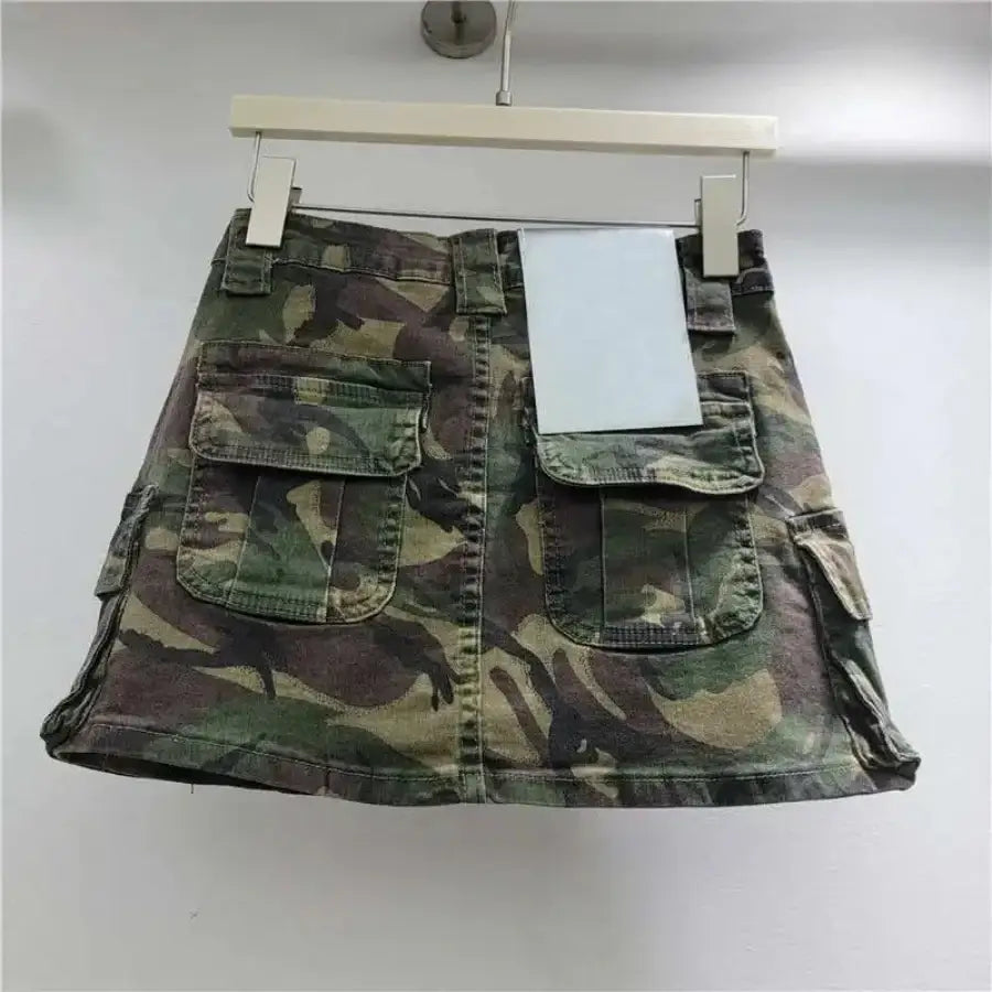 Camo Cargo Skirt