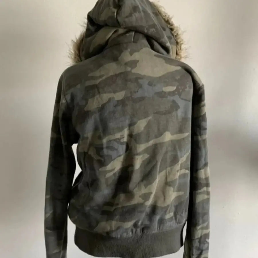 Camo Fur Hoodie