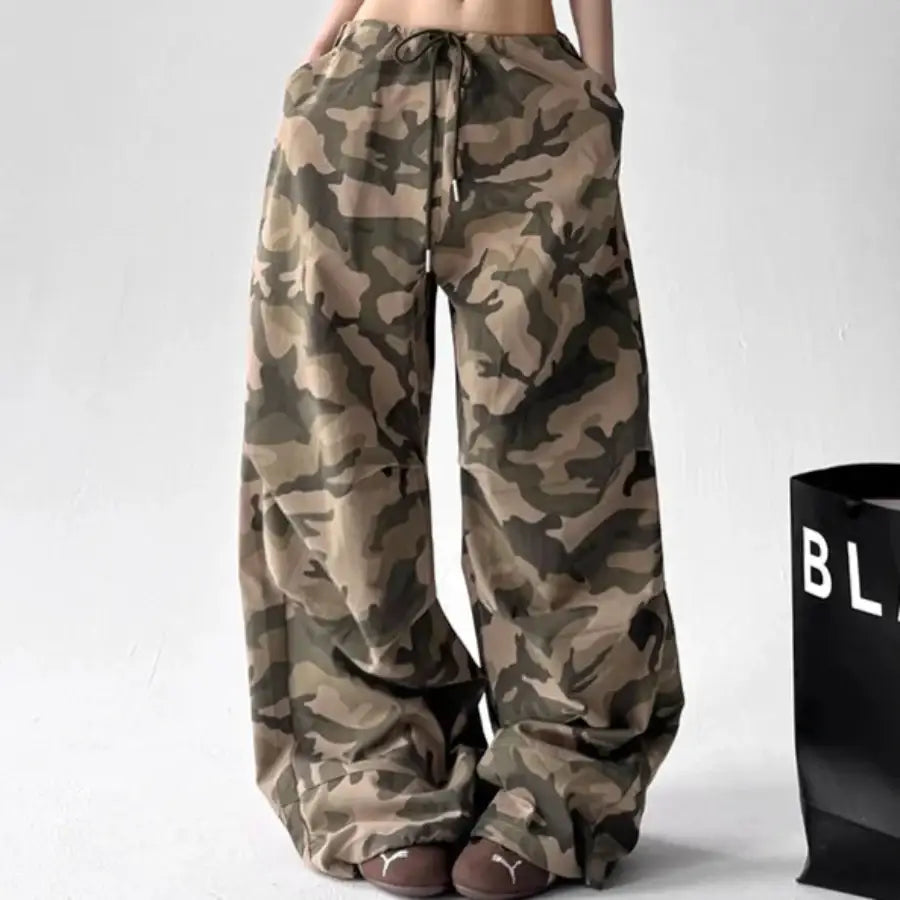 Camo Wide Leg Pants