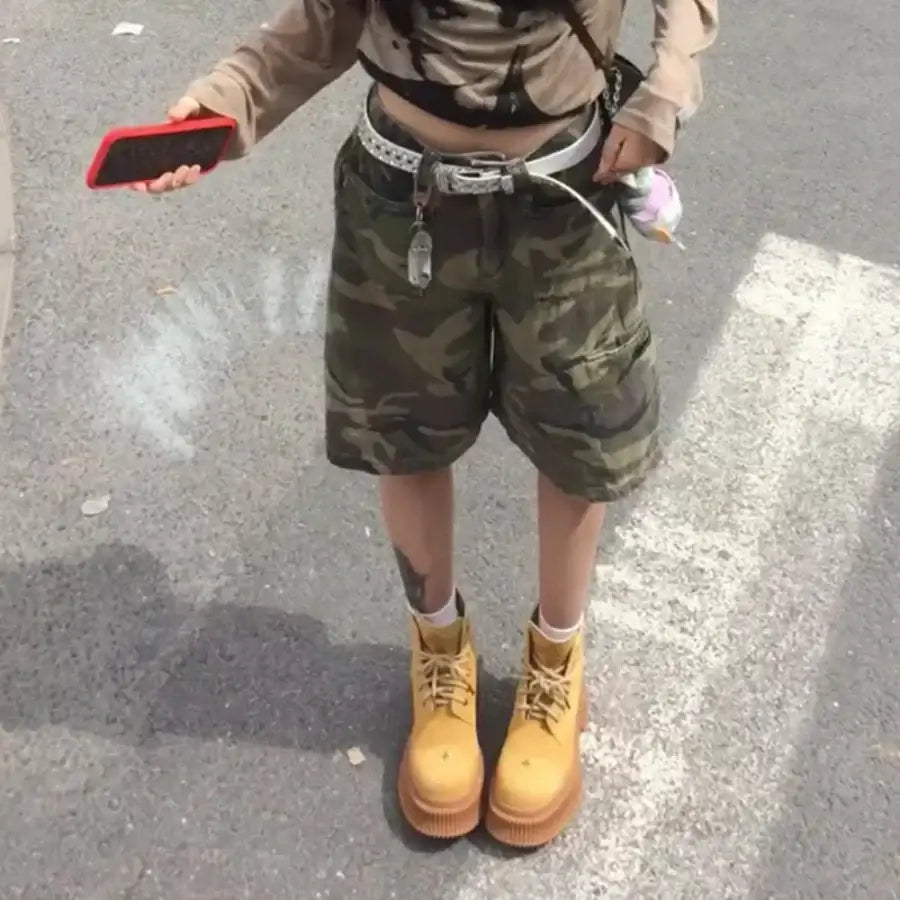 Camouflage Cargo Shorts