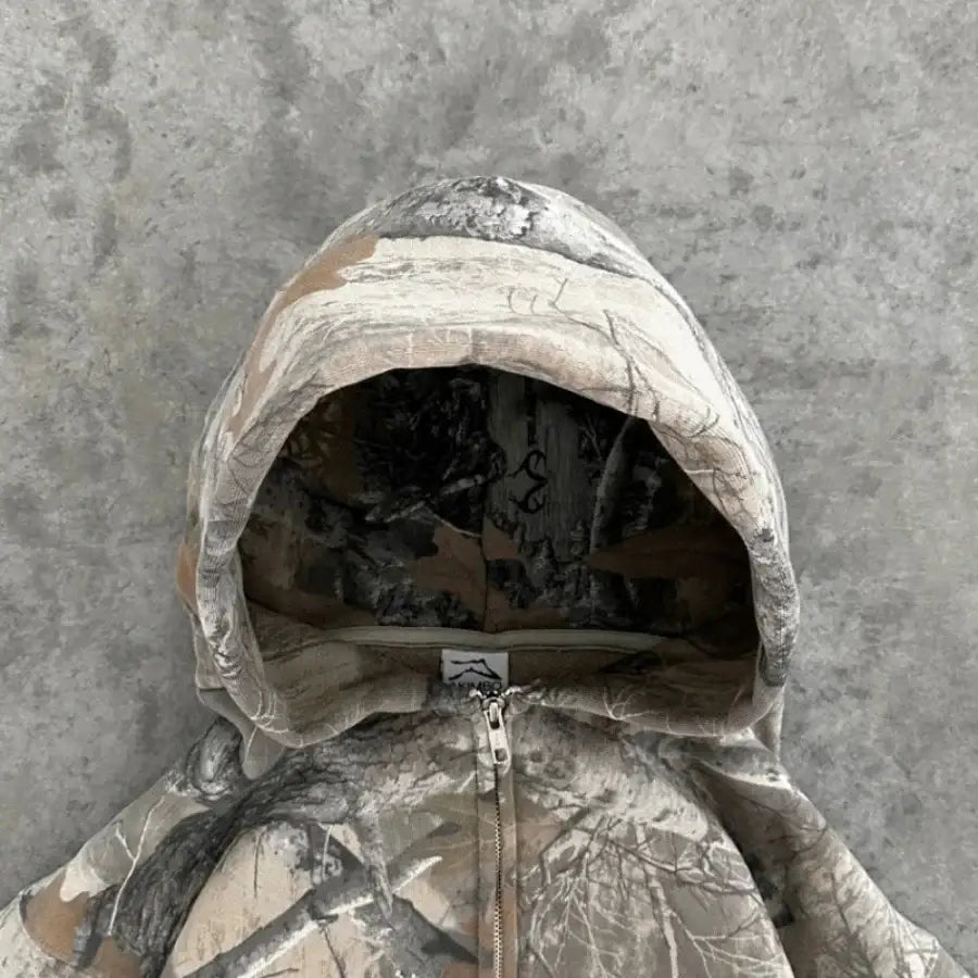 Camouflage Zipper Hoodie