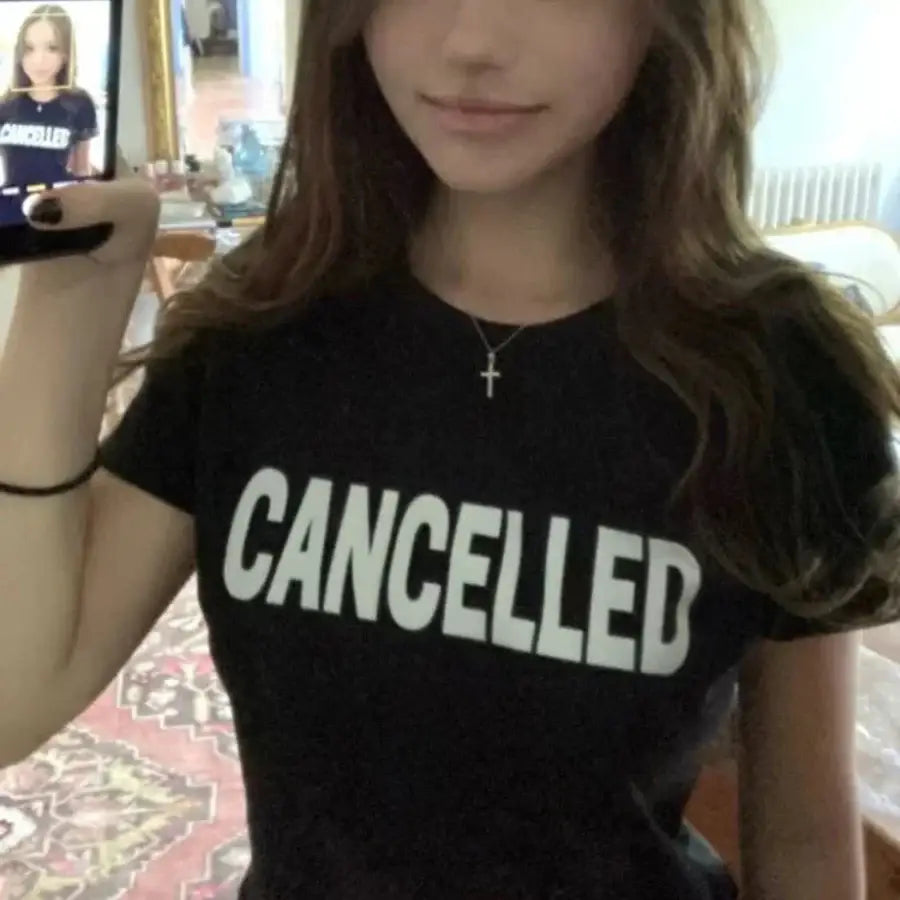 Cancelled Shirt - Black / XS