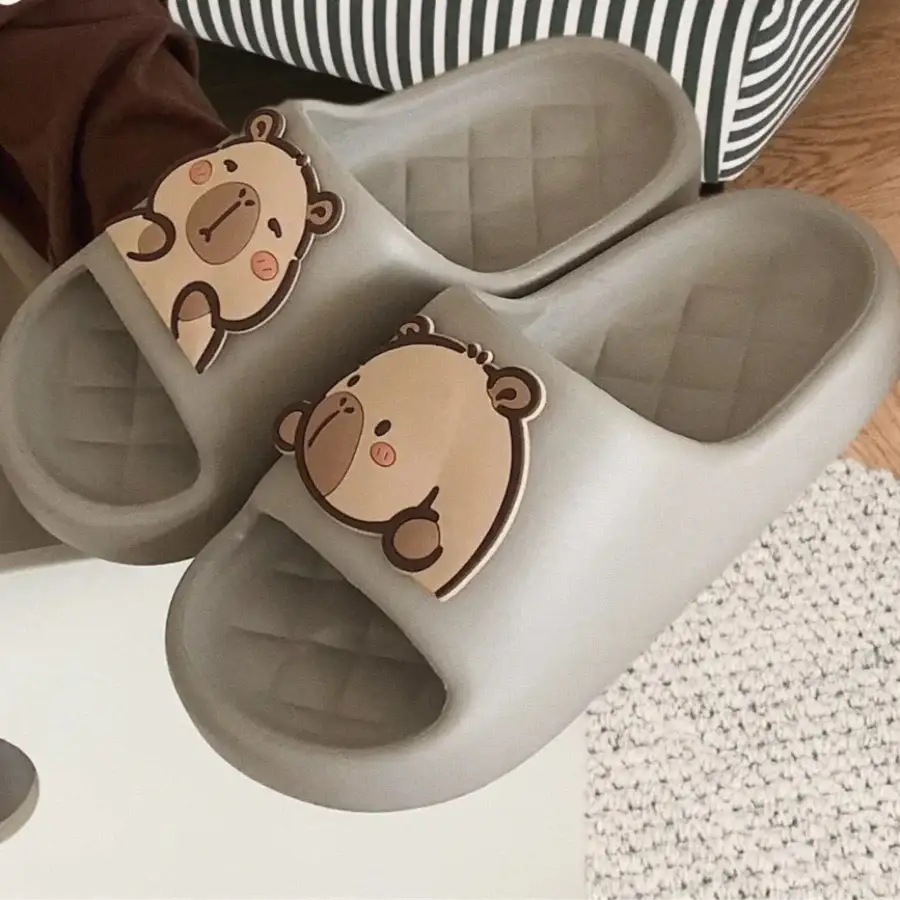 Capybara Sandals - Grey / 5