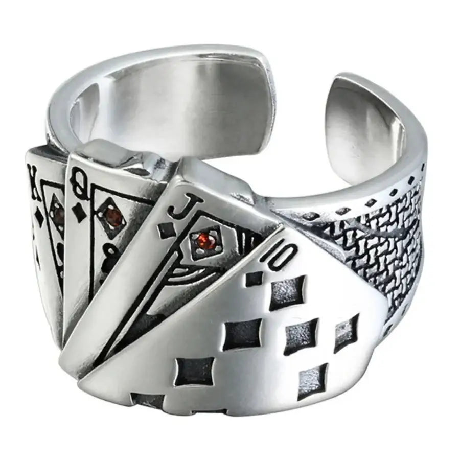 Card Ring - Silver