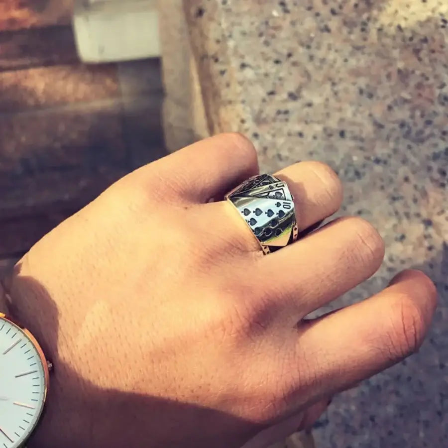 Card Ring - Silver