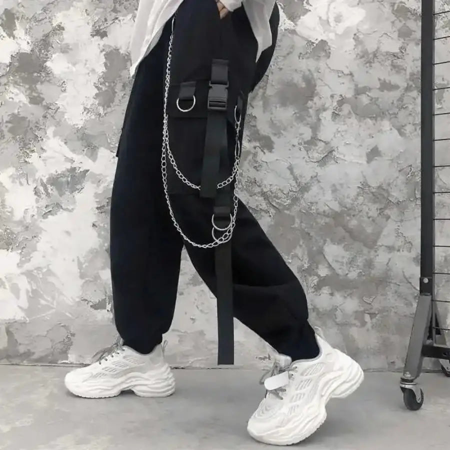 Cargo Pants With Chain