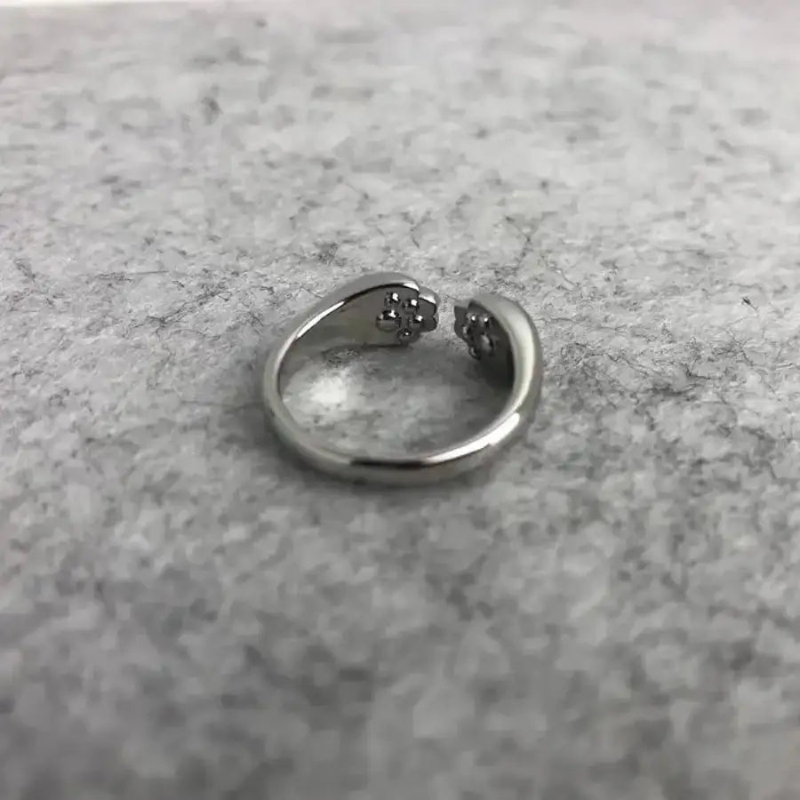 Cat Paw Ring Silver