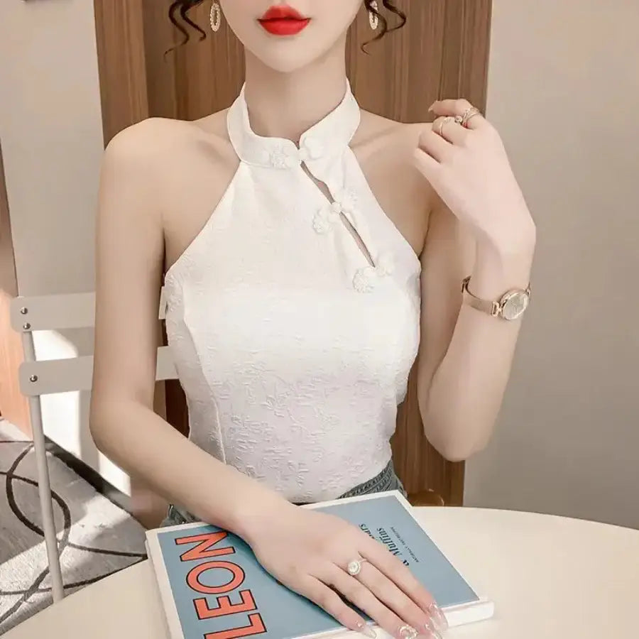 Cheongsam Crop Top