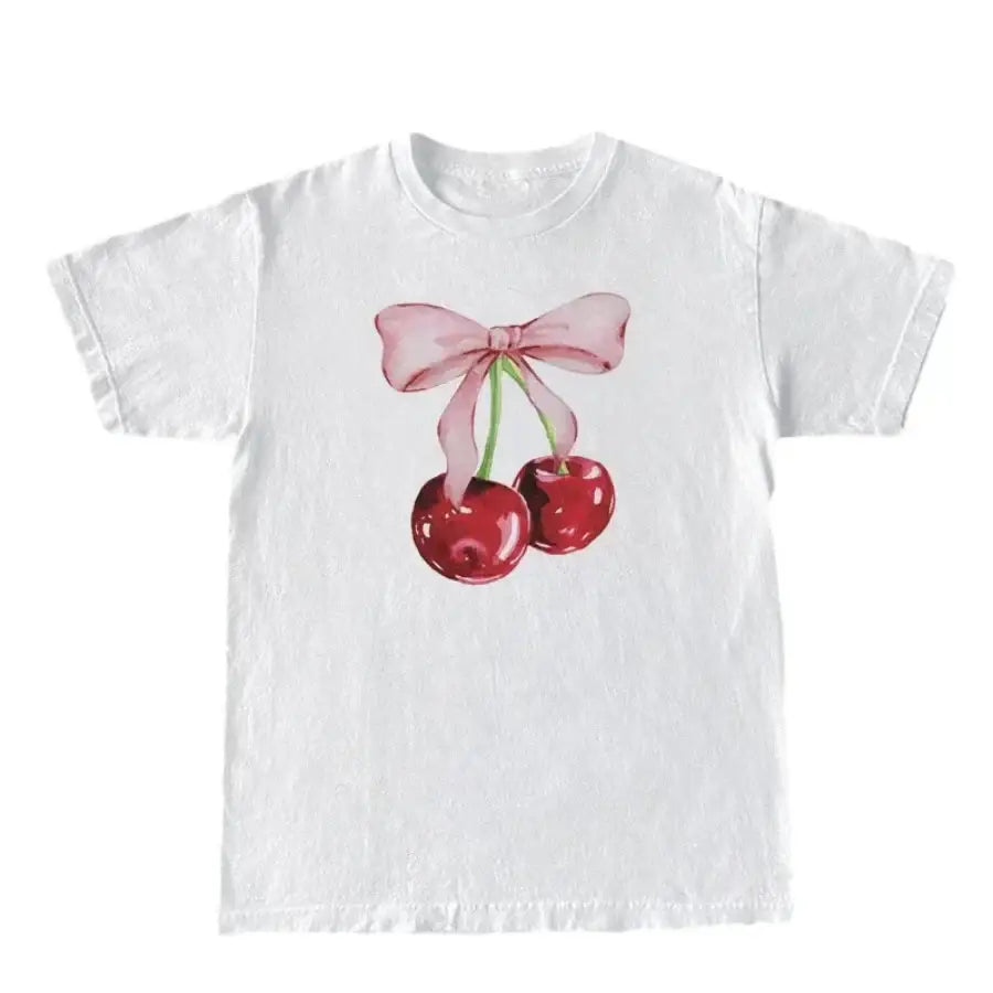 Cherry Bow Shirt - S