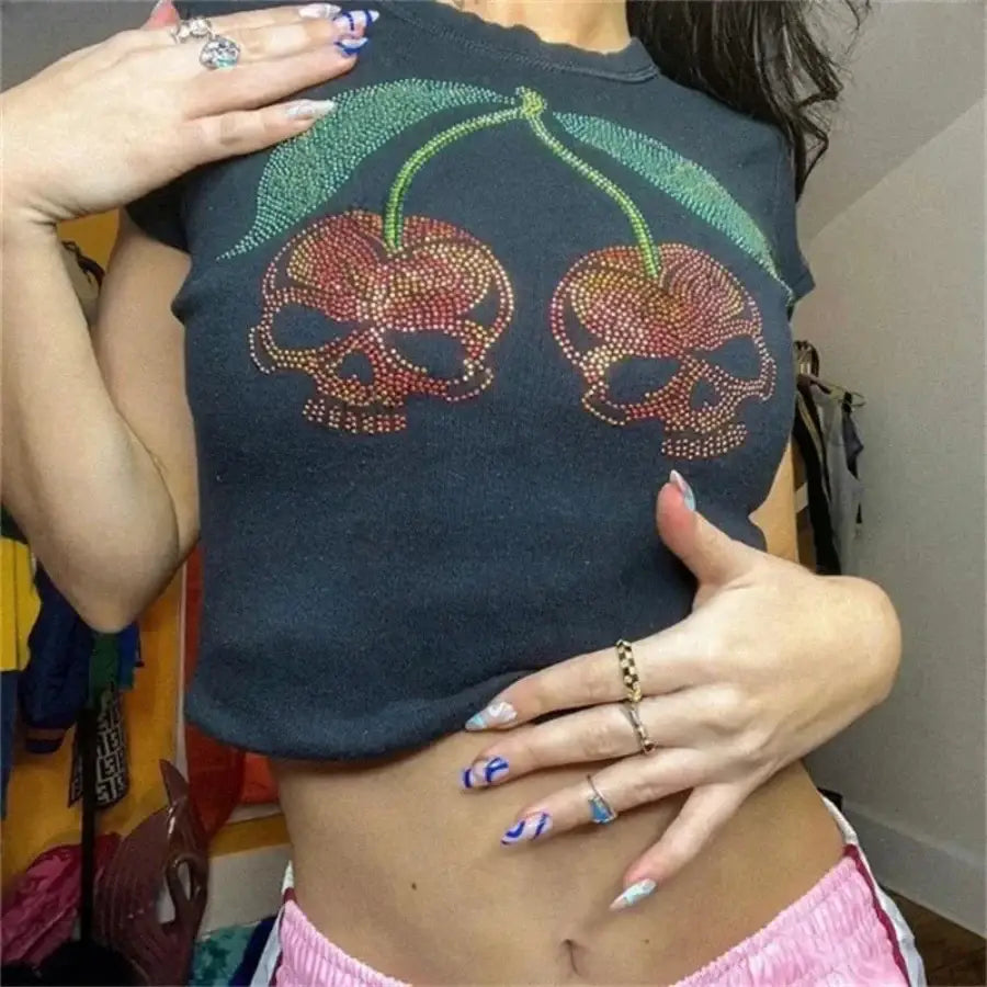Cherry Skull Shirt - S