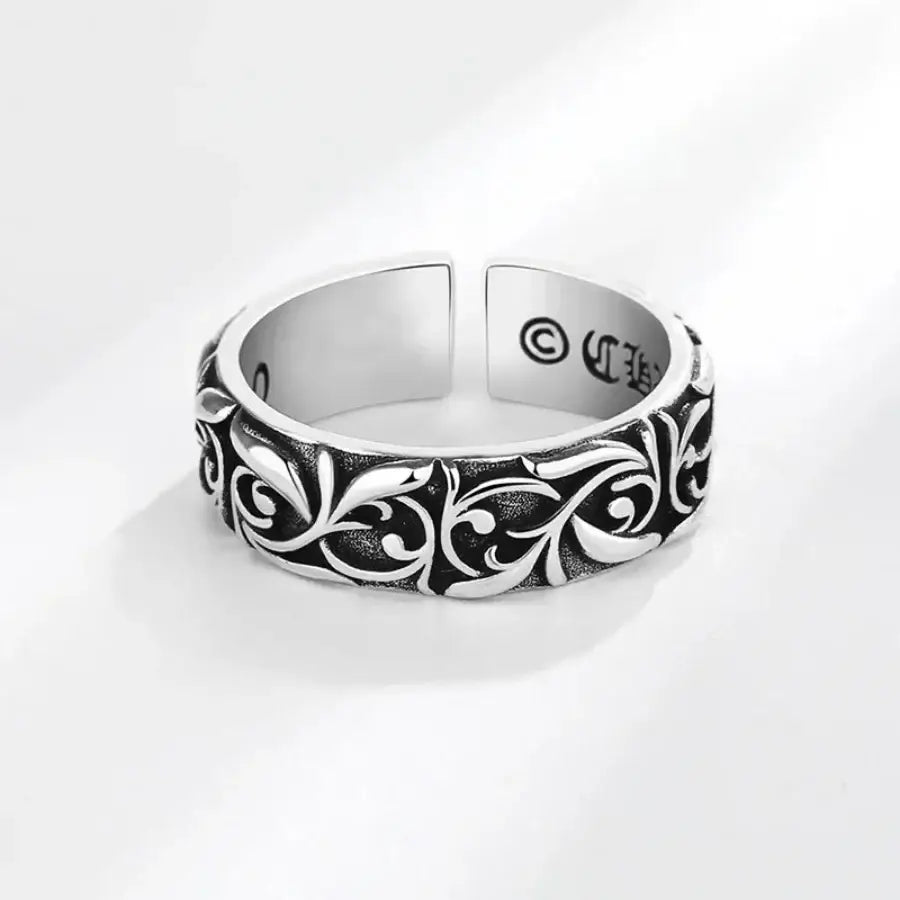 Chrome Hearts Eternity Vine Ring Silver