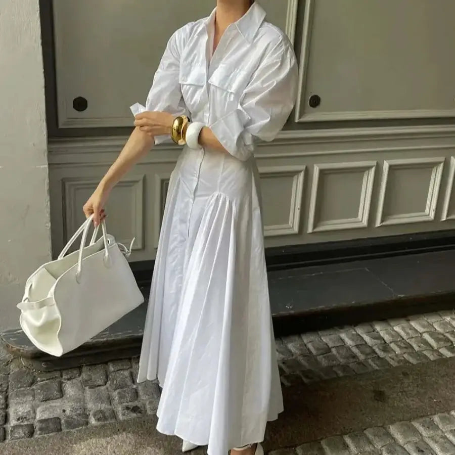 Collar T Shirt Dress
