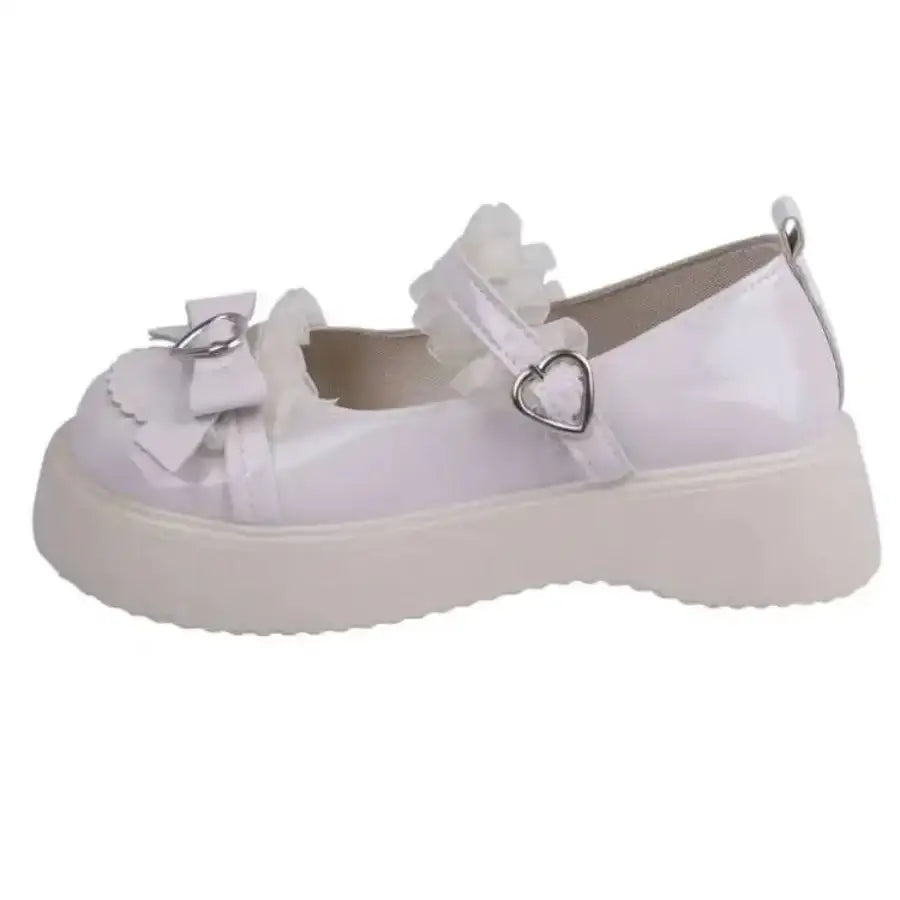 Coquette Heart Shoes - Beige / 4