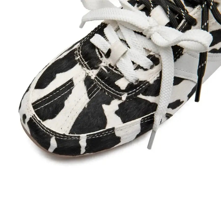 Cow Print Sneakers