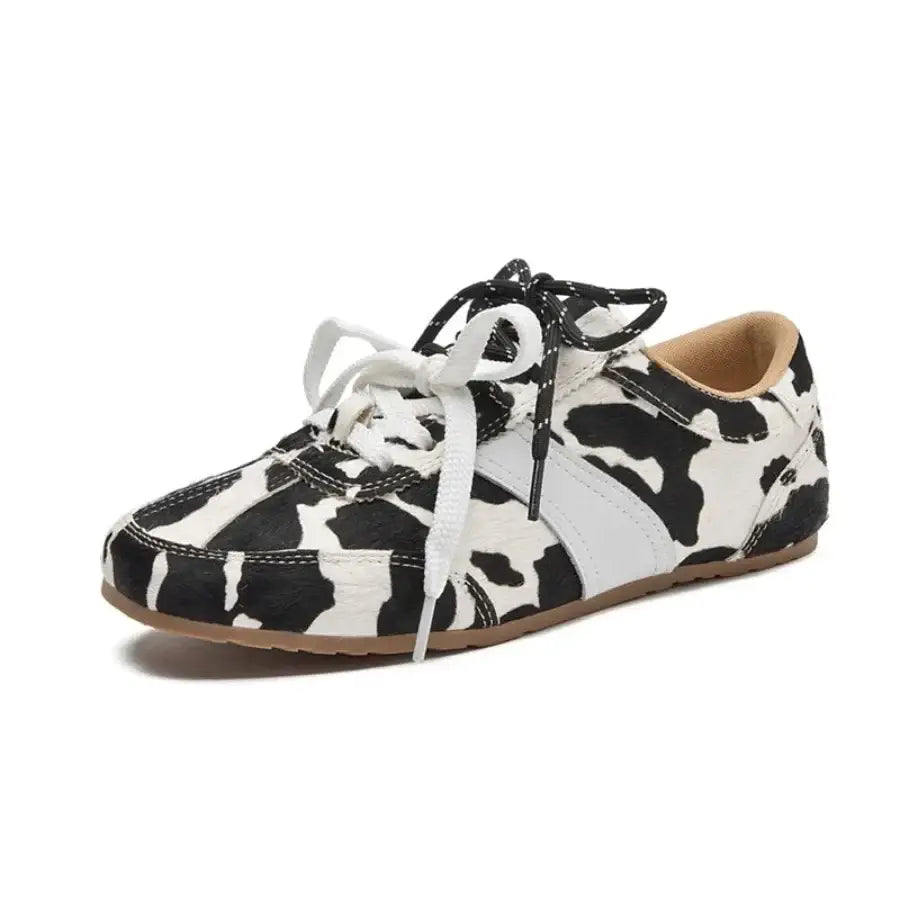 Cow Print Sneakers 5.5