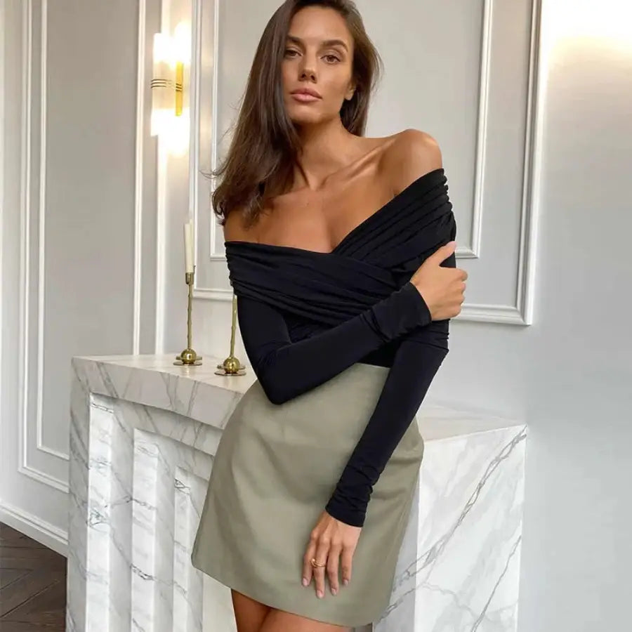 Criss Cross Off The Shoulder Top