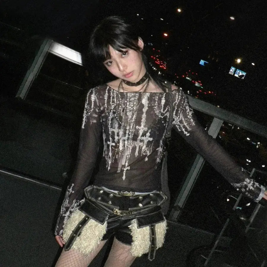 Cross Mesh Top
