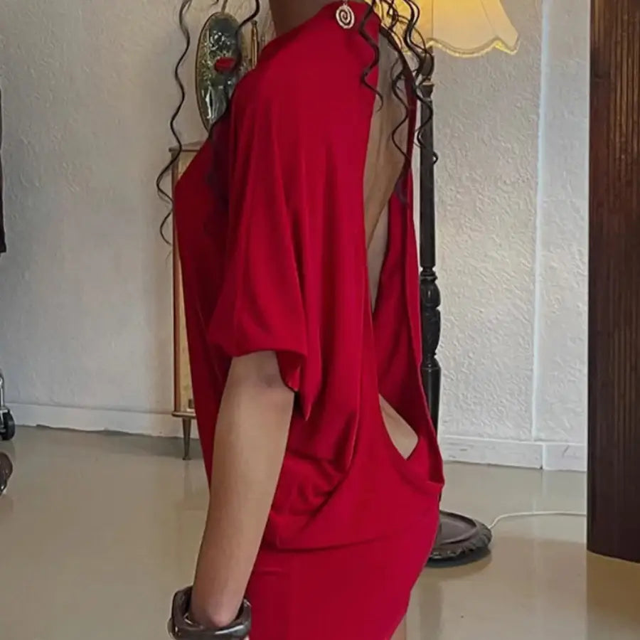 Cut Out Back Dress