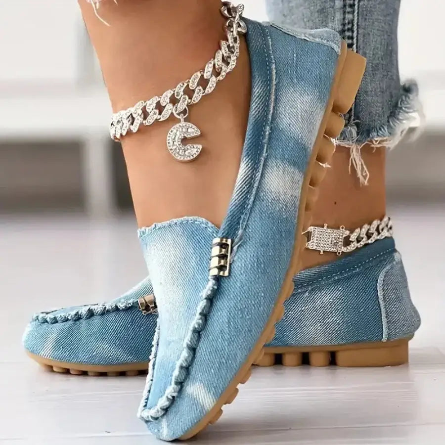 Denim Loafers - 5.5