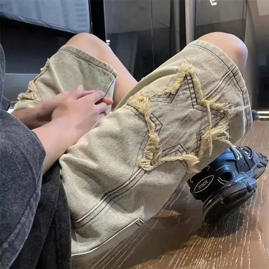 Denim Star Shorts