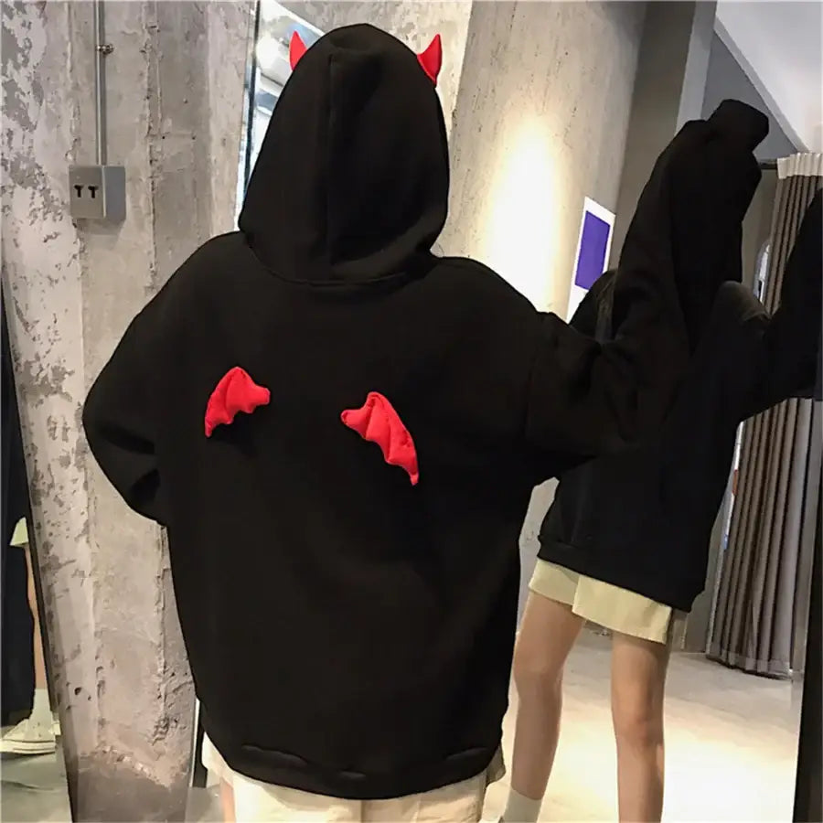 Devil Hoodie Horns