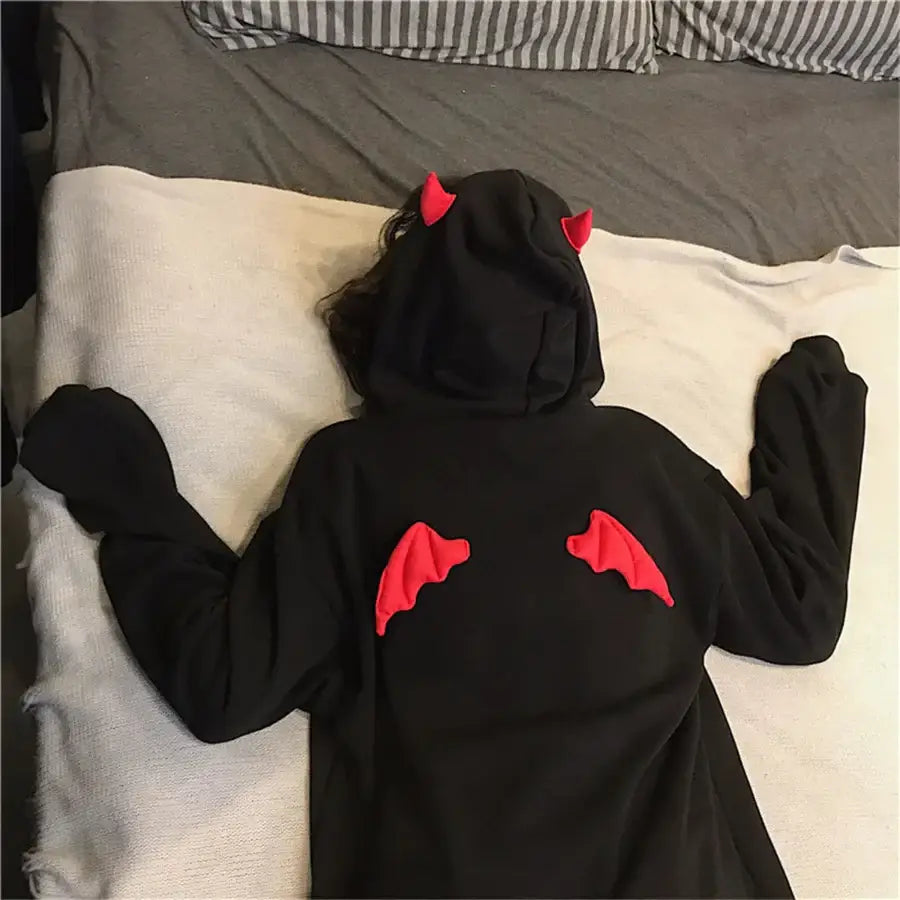 Devil Hoodie Horns - S