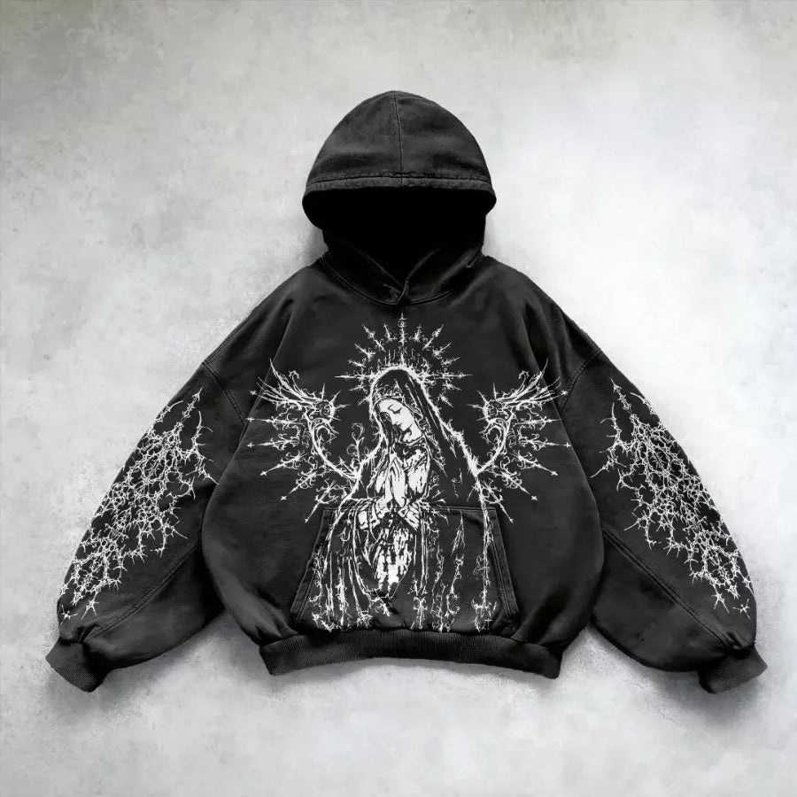 Divinity hoodie - Black & Divinity / M