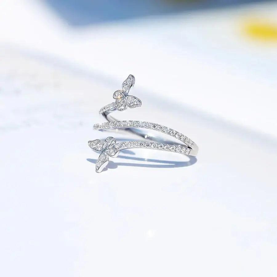 Double Butterfly Ring 6