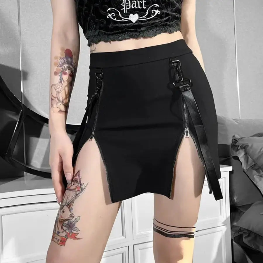 Double Zipper Skirt