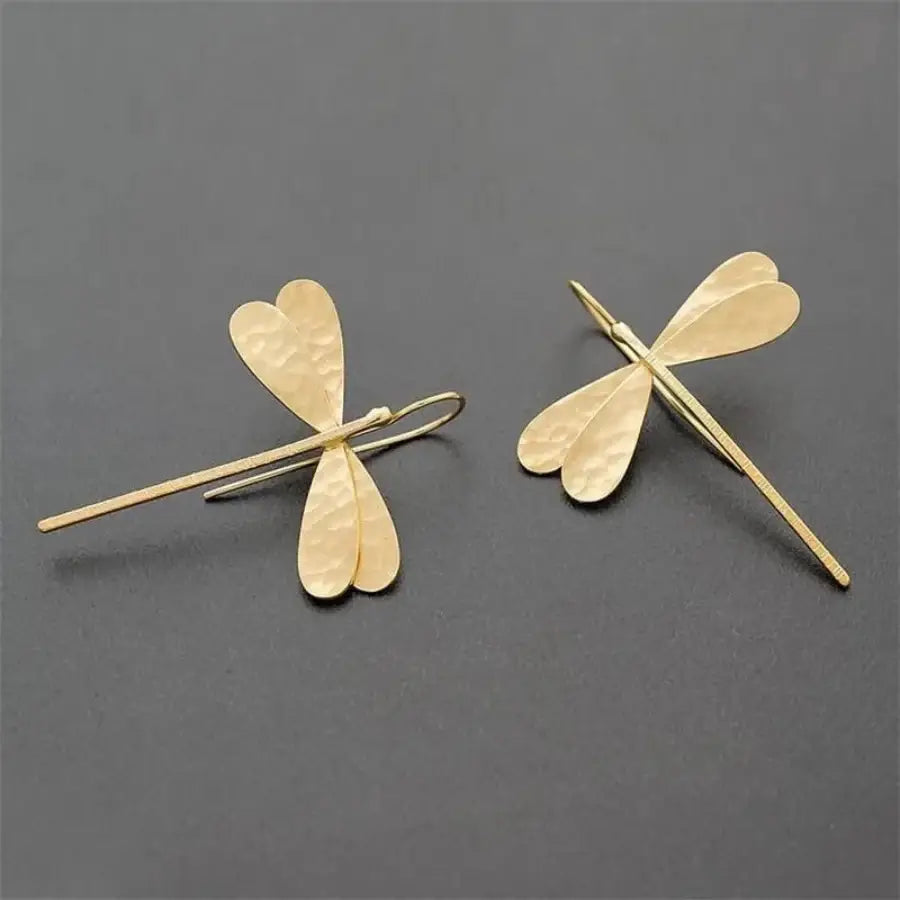 Dragonfly Earrings - Gold