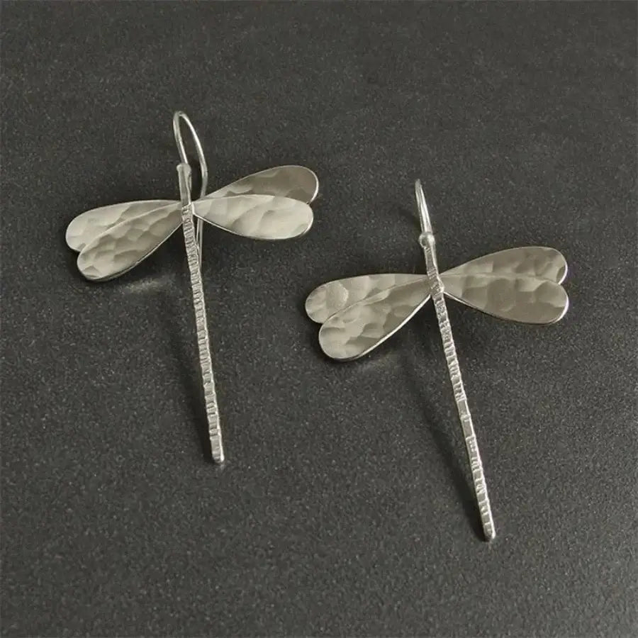 Dragonfly Earrings - Silver