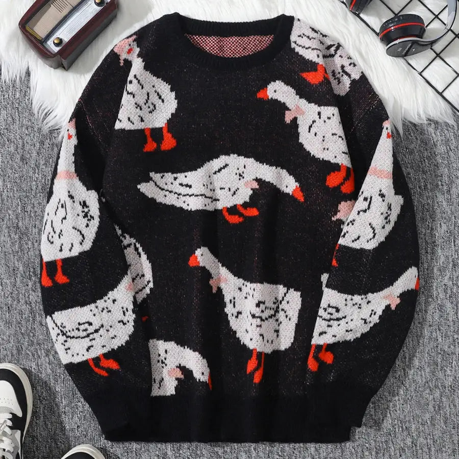 Duck Sweater - Black / S