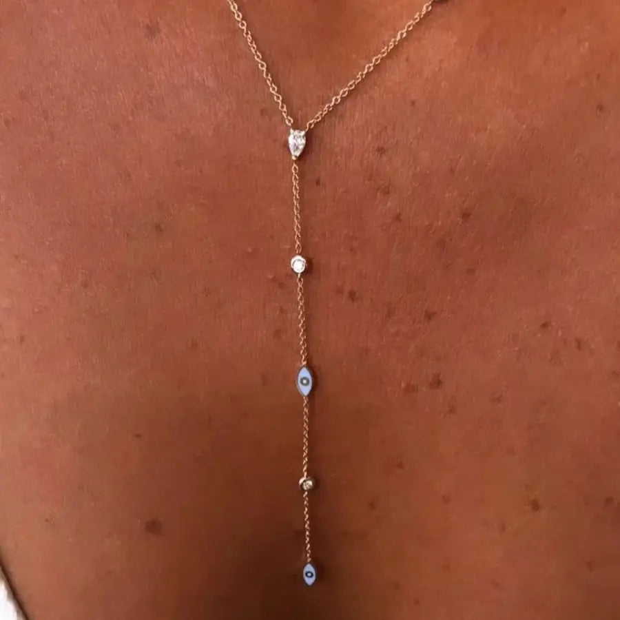 Evil Eye Necklace - Blue