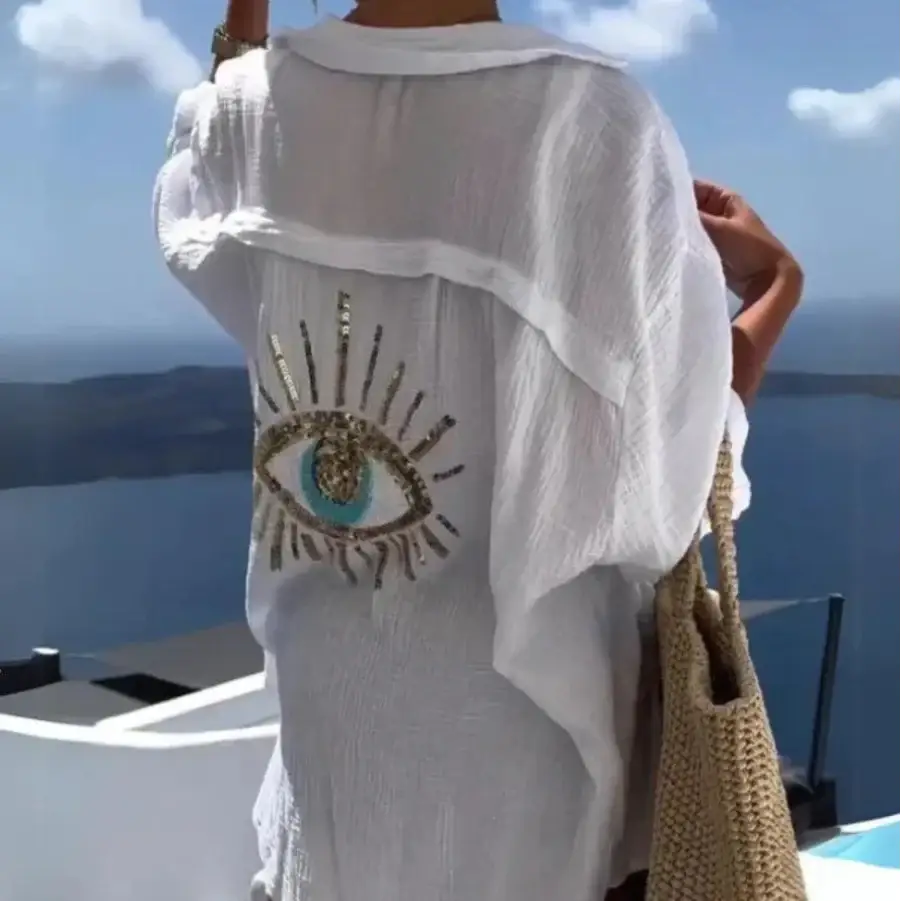Evil Eye Shirt - White / S