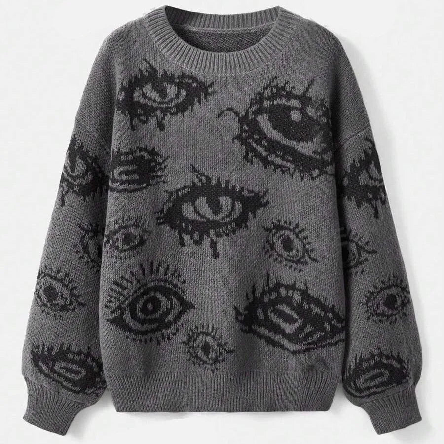 Eye sweater - Gray / M