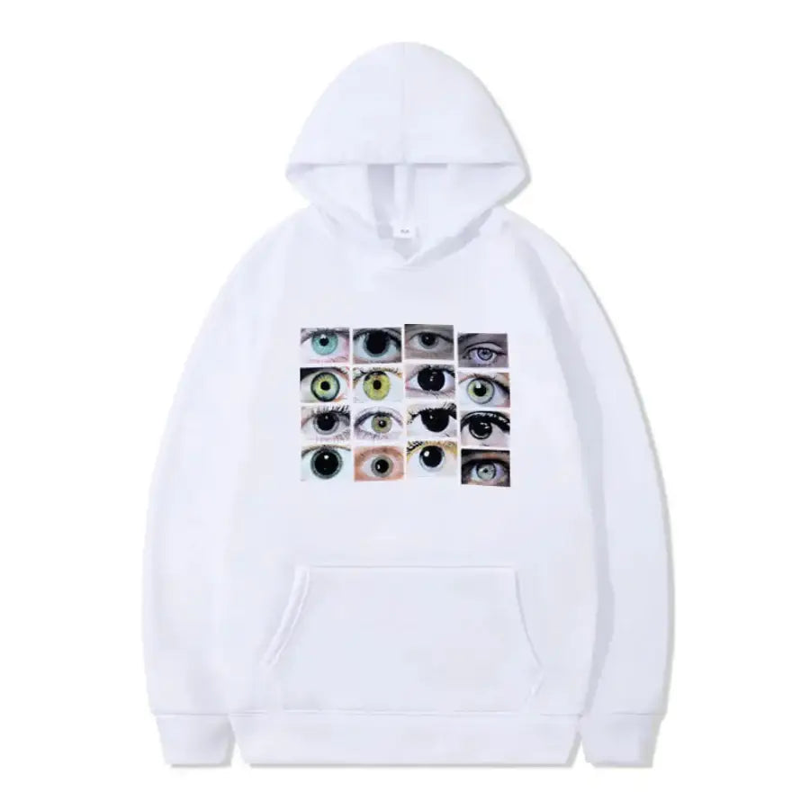 Eyes Hoodie - White / XS