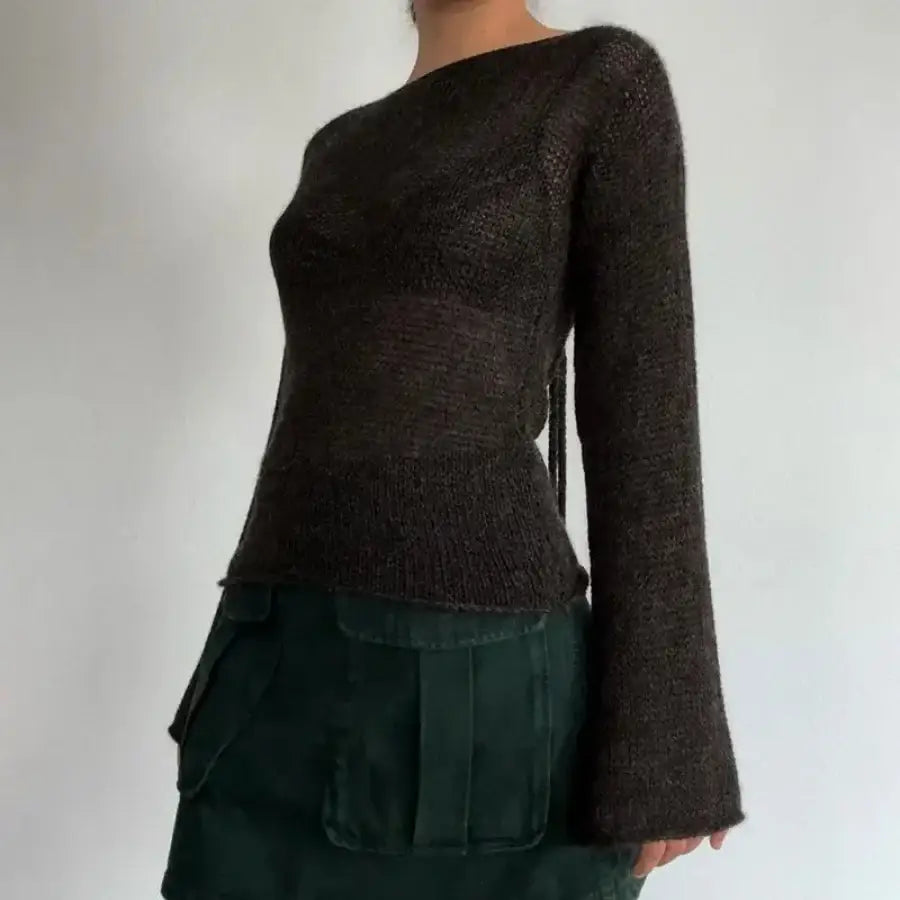 Flare Sleeve Sweater