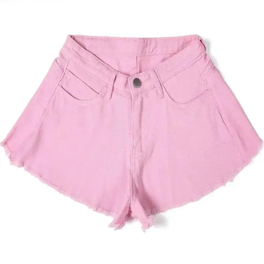Flared Denim Shorts